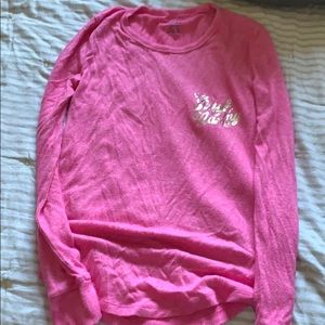 Pink pink long sleeve shirt